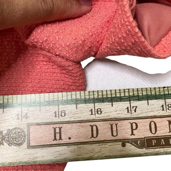 NWT Gal Meets Glam Kathleen Button-Front Mini Dress in Pink Tweed Size 0 - Picture 13 of 16